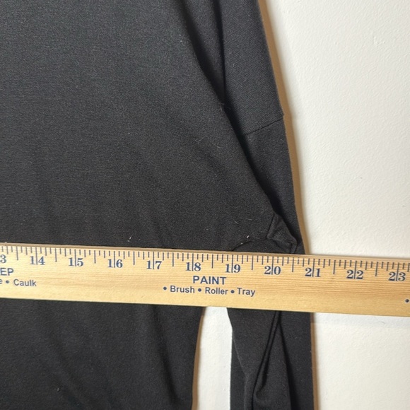 Women’s Black Criss Cross Back Detail Long Sleeve Shirt - Picture 5 of 5